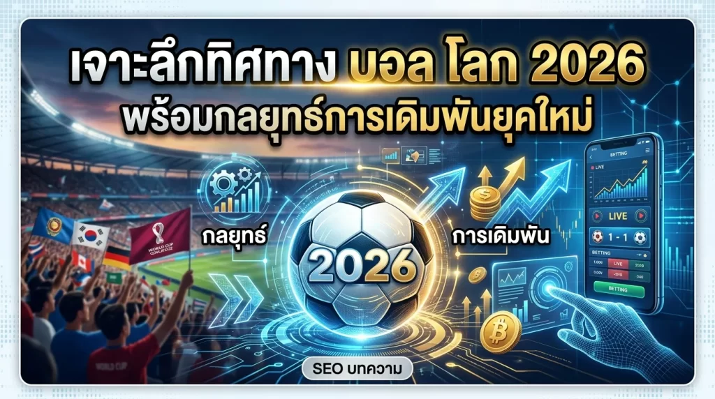 เจาะลึกทิศทาง บอล โลก 2026 พร้อมกลยุทธ์การเดิมพันยุคใหม่