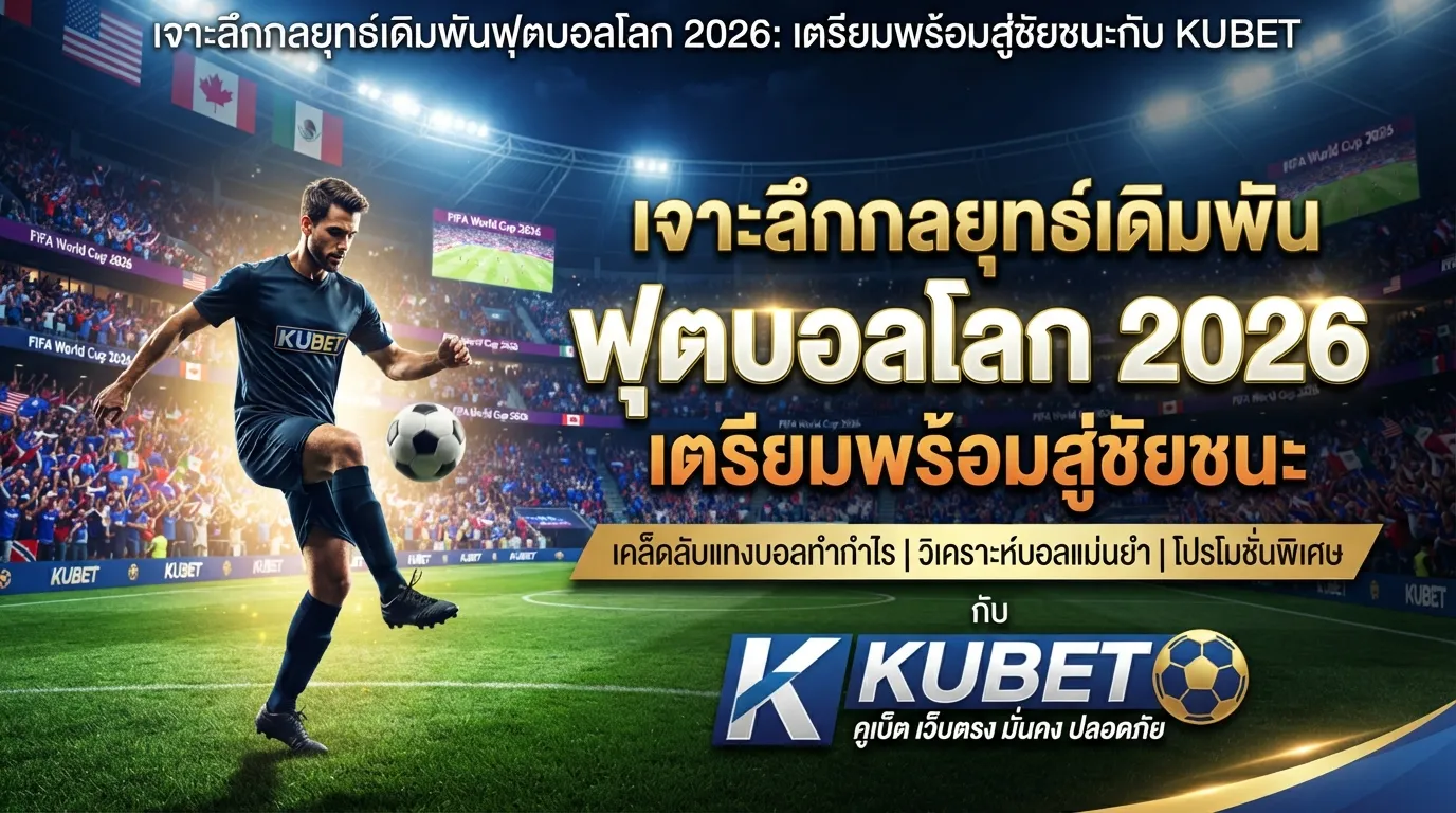 เจาะลึกกลยุทธ์เดิมพันฟุตบอลโลก 2026: เตรียมพร้อมสู่ชัยชนะกับ KUBET
